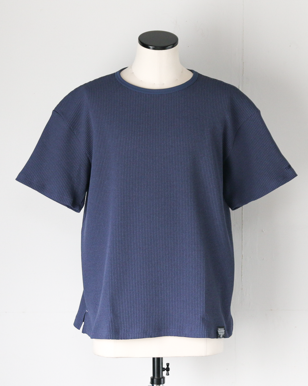 TURN ME ON Waffle Thermal Tee Smoke Blue｜ワッフルサーマルTシャツ