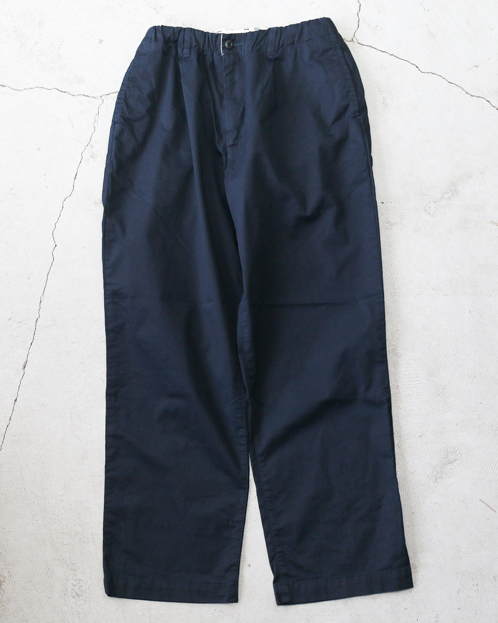 FOB FACTORY F0549 Stretch Twill Easy Pants Navy｜ストレッチツイル