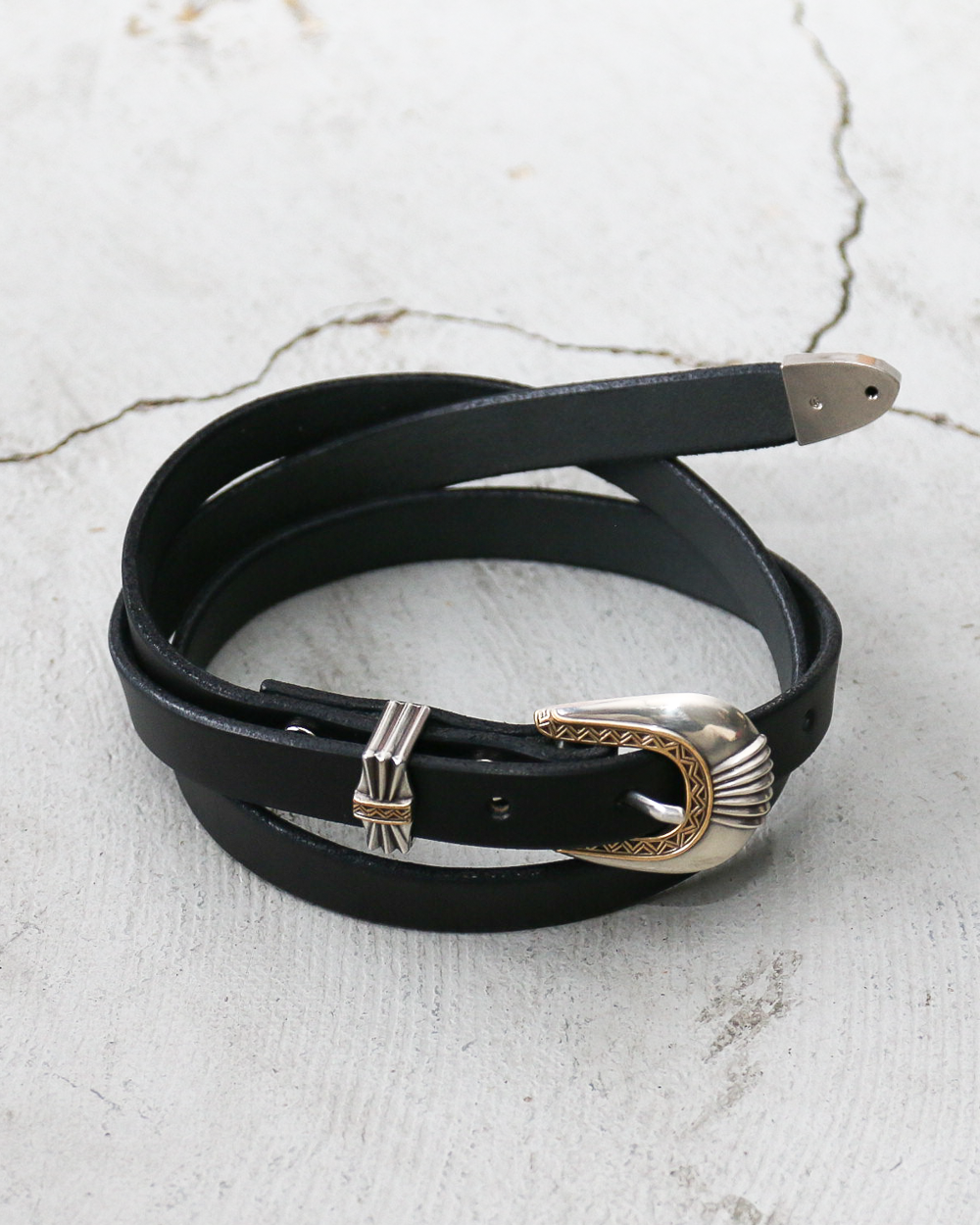 MOONSHINE LEATHER Made In USA Del Rio Buckle Western Leather Long
