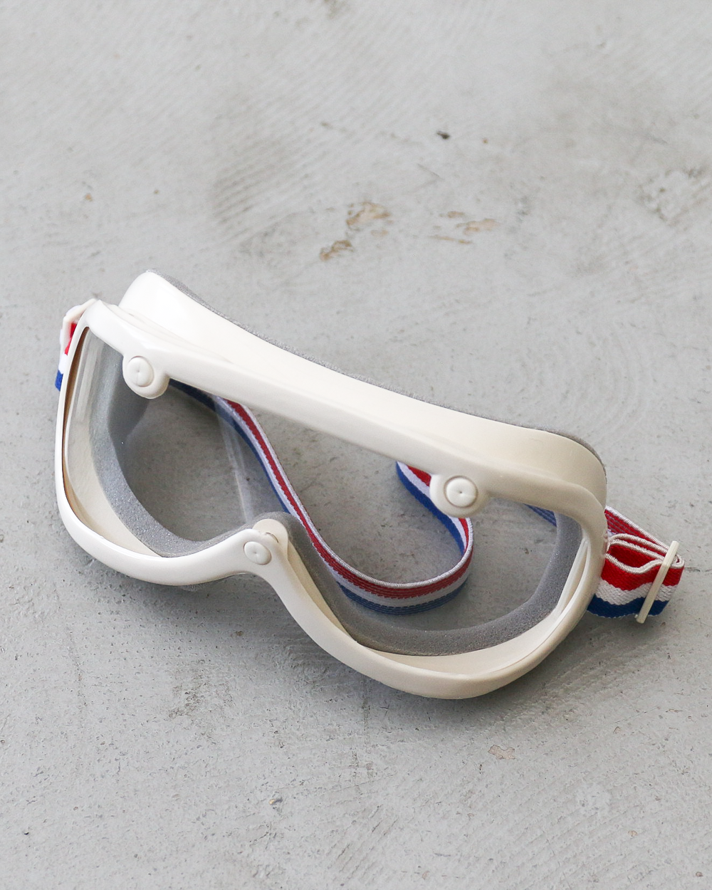 60's VINTAGE GOGGLES STANDARD MODEL IVORY FRAME / TRICOBAND