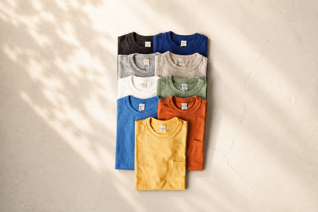 最高の着心地と耐久性を実現するTシャツ "WAREHOUSE 吊り編みポケットT"