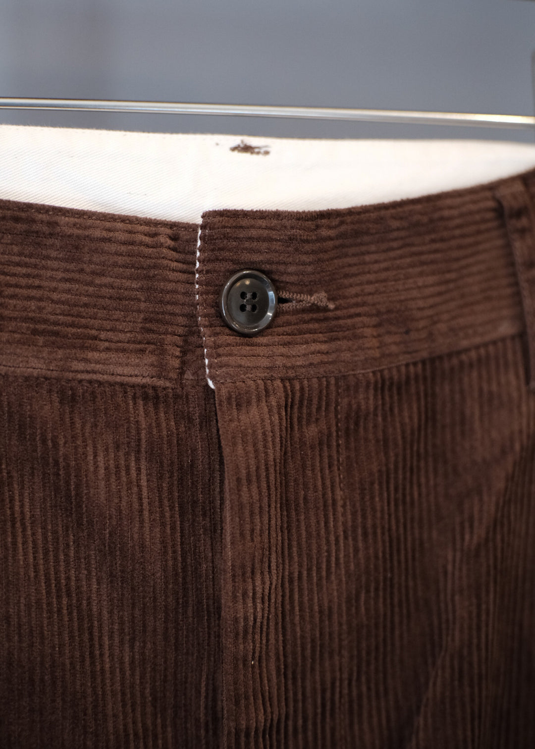 【PATHLOW】H.UNIT エイチ ユニット Corduroy crown size trousers BROWN