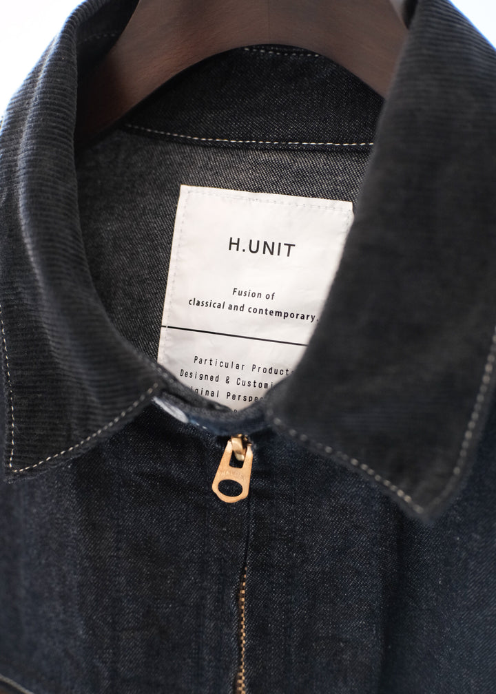 【PATHLOW】H.UNIT エイチ ユニット DENIM ZIP WORK JACKET ONE WASH