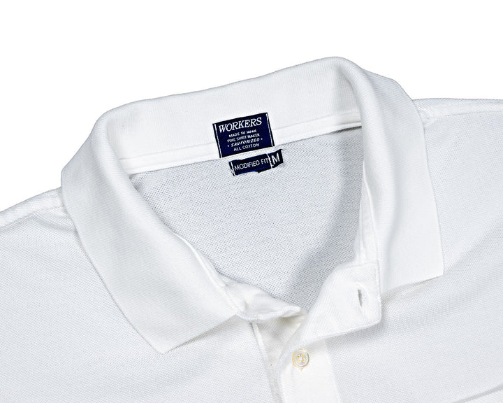 WORKERS Modified Fit Polo White