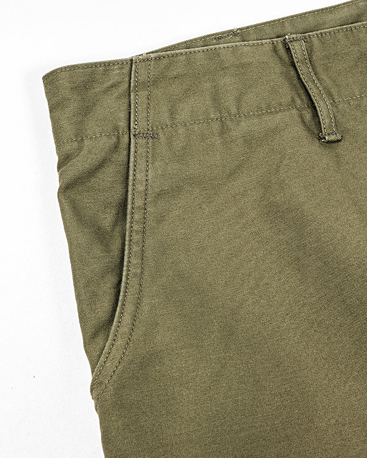 WORKERS ワーカーズ M-65 Trousers Mod, OD Reversed Sateen