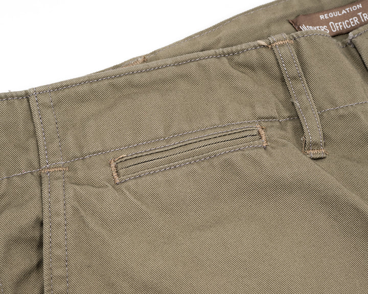 WORKERS ワーカーズ Officer Trousers, Regular Fit, 8 oz Hunter Green Chino