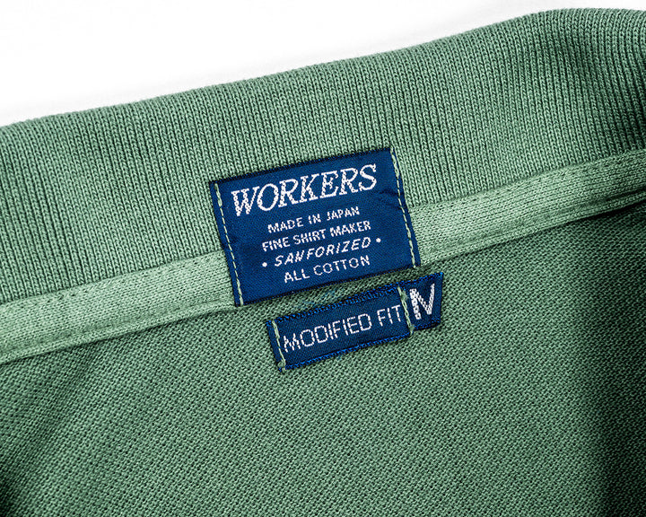 WORKERS Modified Fit Polo Forest Green