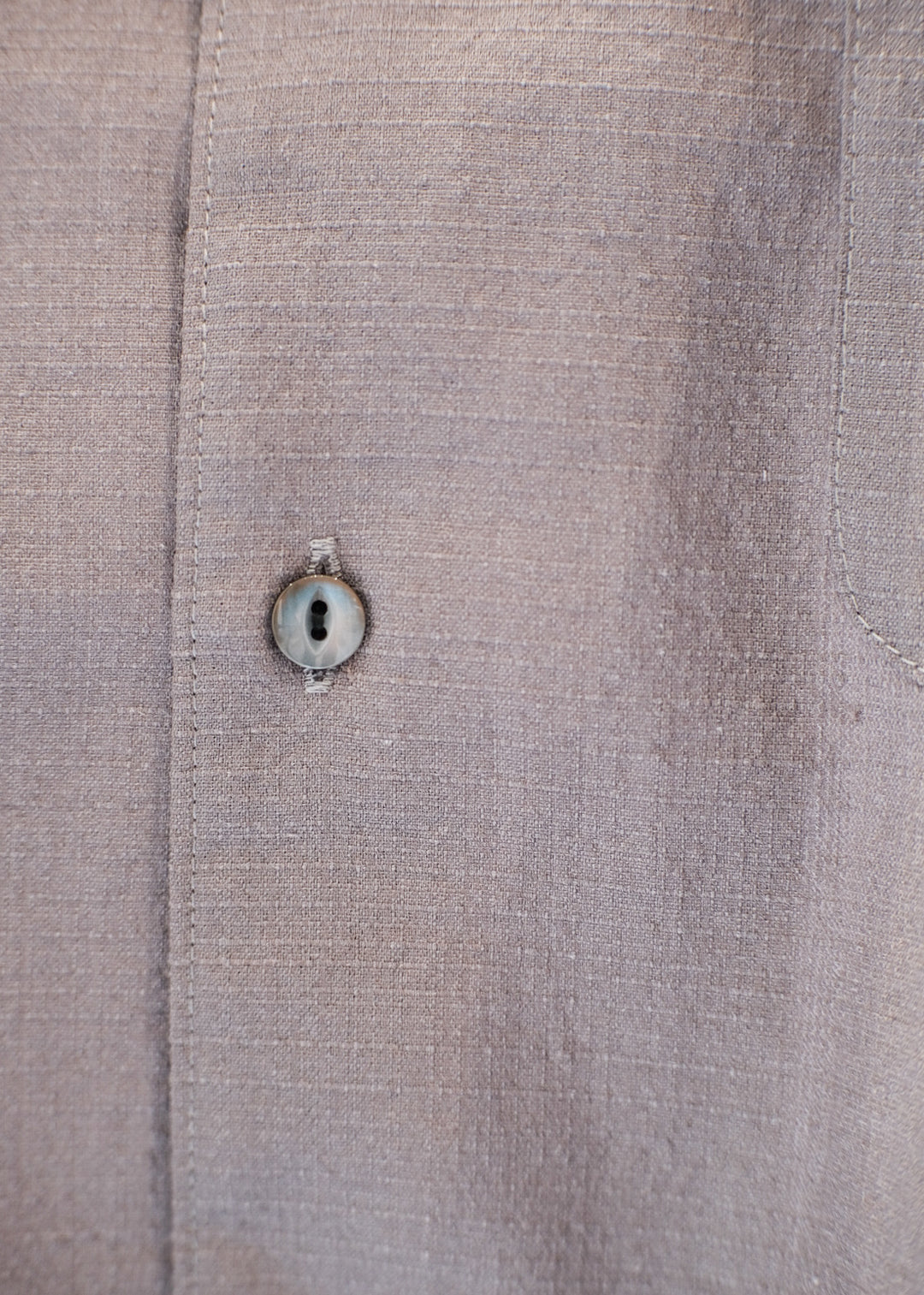 【PATHLOW】MANUAL ALPHABET RICH BUTCHER S/S OPEN COLLAR SHIRTS GREY