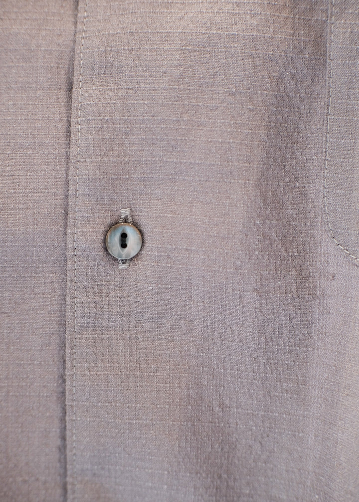 【PATHLOW】MANUAL ALPHABET RICH BUTCHER S/S OPEN COLLAR SHIRTS GREY