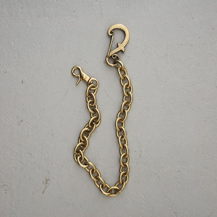 INCEPTION インセプション F HOLE CARABINER WALLET CHAIN 真鍮