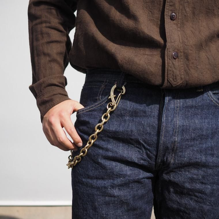 INCEPTION インセプション F HOLE CARABINER WALLET CHAIN 真鍮