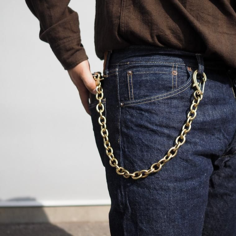 INCEPTION インセプション F HOLE CARABINER WALLET CHAIN 真鍮