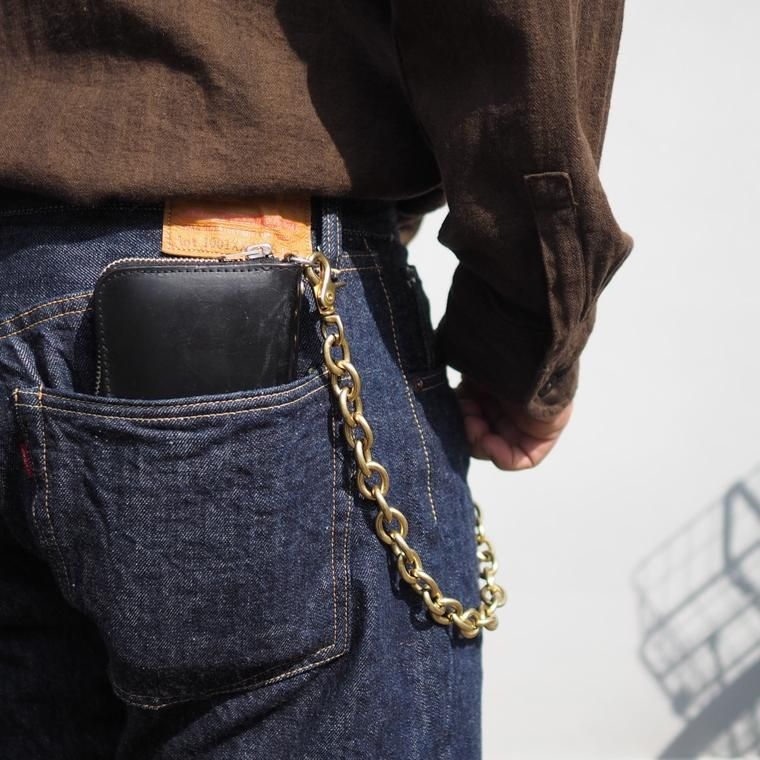 INCEPTION インセプション F HOLE CARABINER WALLET CHAIN 真鍮