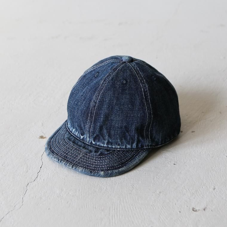 HIGHER ハイアー  SELVAGE DENIM CAP ユーズド加工   HT18006