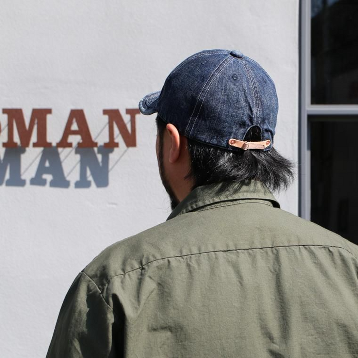 HIGHER ハイアー  SELVAGE DENIM CAP ユーズド加工   HT18006