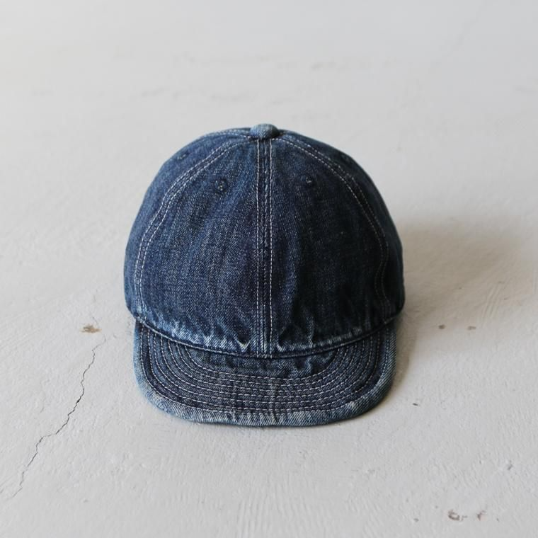 HIGHER ハイアー  SELVAGE DENIM CAP ユーズド加工   HT18006