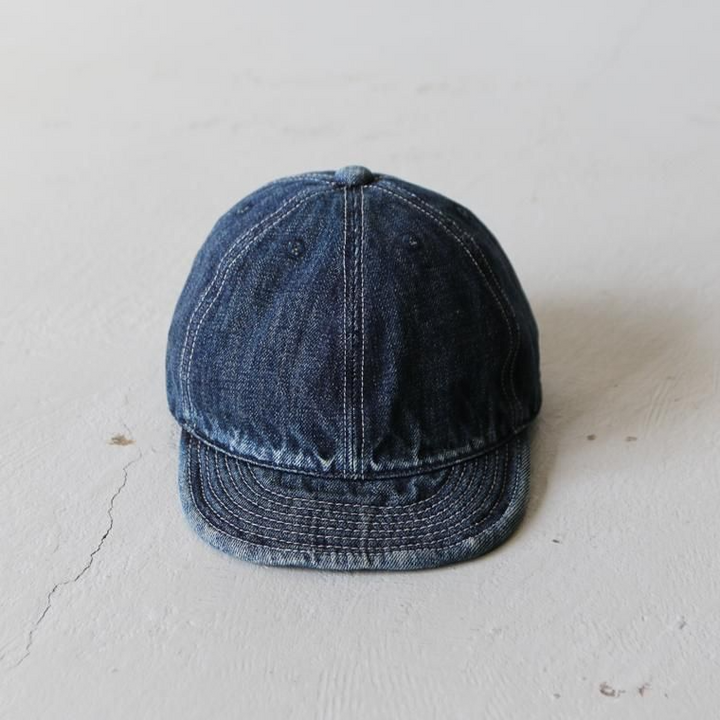 HIGHER ハイアー  SELVAGE DENIM CAP ユーズド加工   HT18006