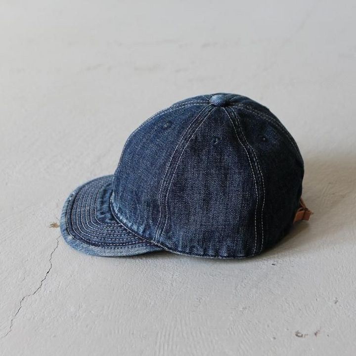 HIGHER ハイアー  SELVAGE DENIM CAP ユーズド加工   HT18006