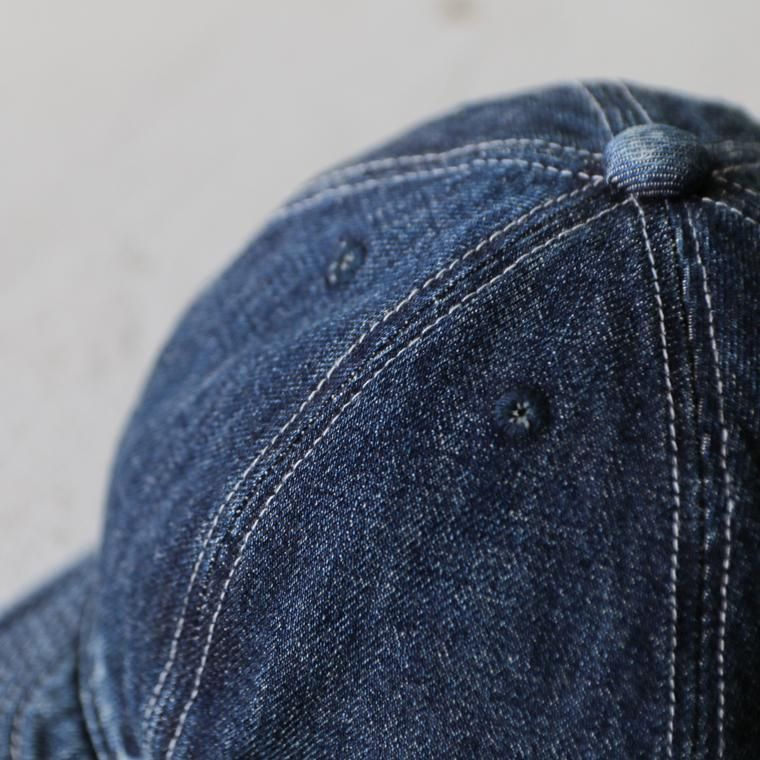 HIGHER ハイアー  SELVAGE DENIM CAP ユーズド加工   HT18006
