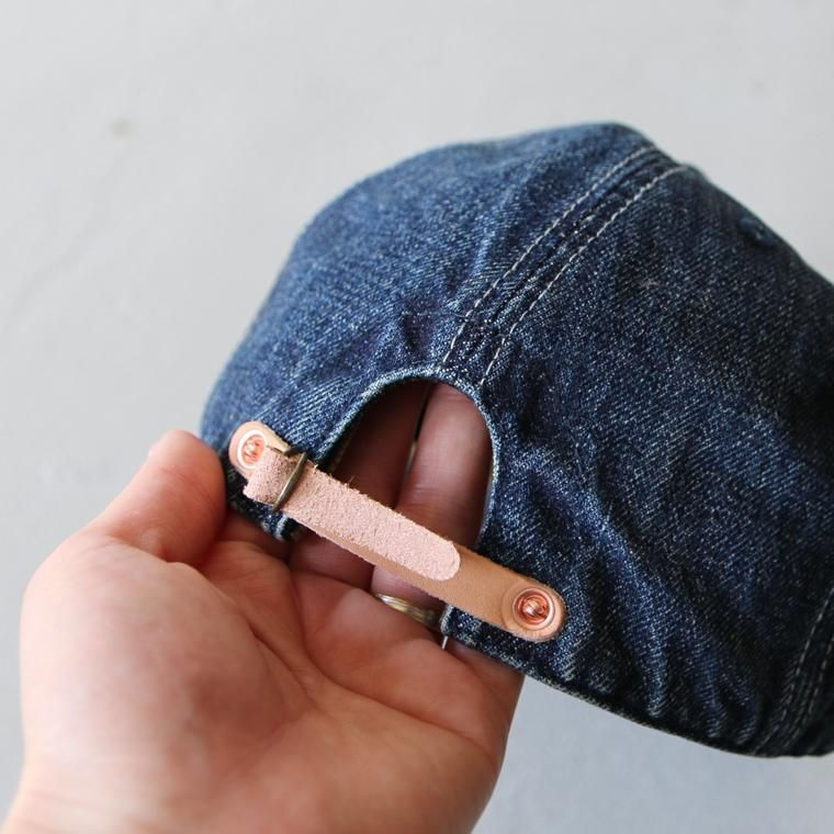 HIGHER ハイアー  SELVAGE DENIM CAP ユーズド加工   HT18006