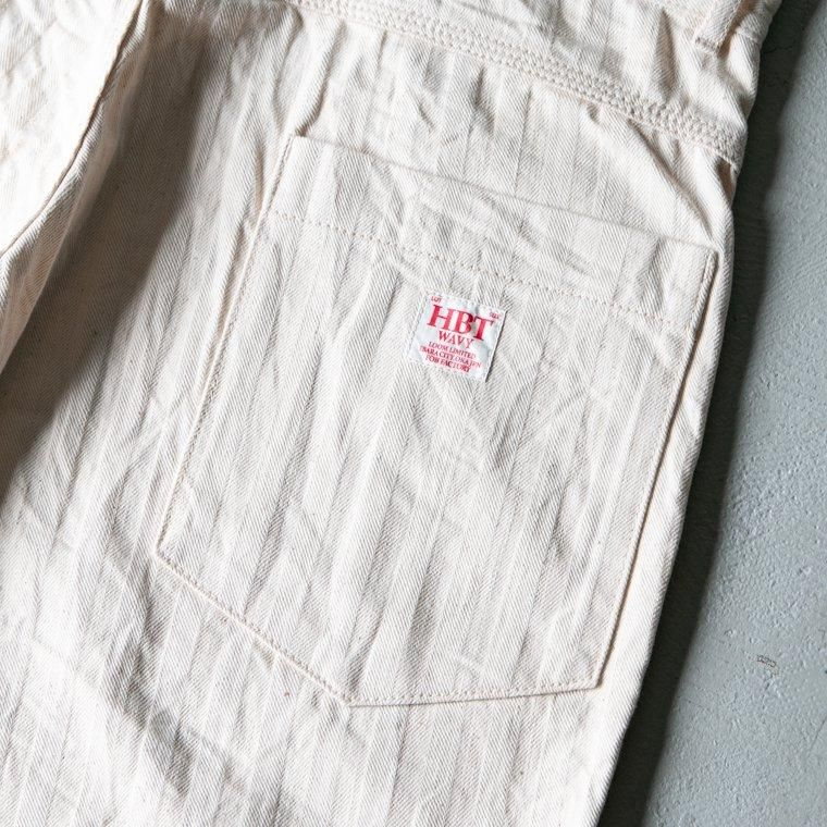 FOB factory エフオービーファクトリー F0485 HERRINGBONE PAINTER PANTS Ecru