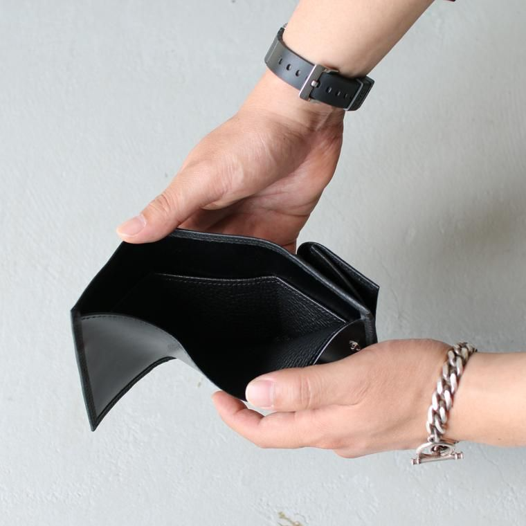 ITUAIS イトゥアイス COMPACT WALLET Black
