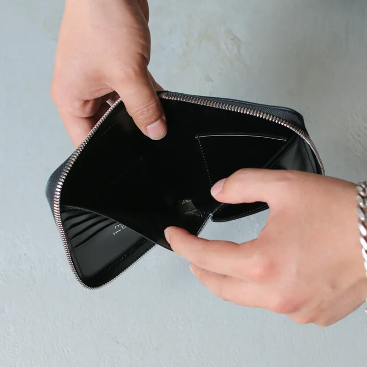 ITUAIS イトゥアイス RO-RO WALLET SHORT Black