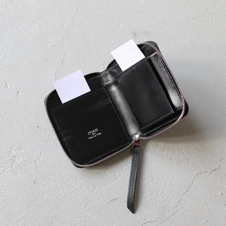ITUAIS イトゥアイス RO-RO WALLET SHORT Black