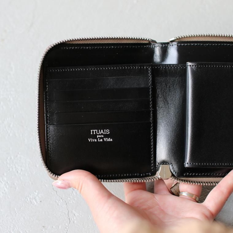 ITUAIS イトゥアイス RO-RO WALLET SHORT Greige