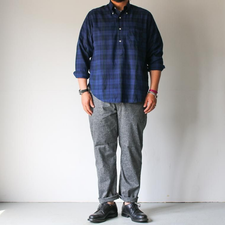 FOB factory エフオービーファクトリー F0488 EASY PANTS チャコール