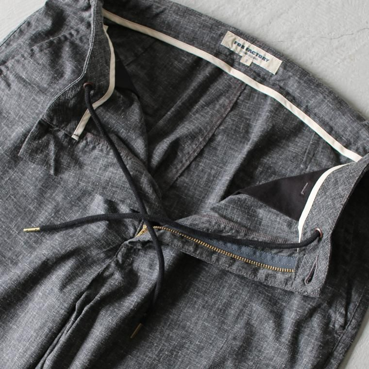 FOB factory エフオービーファクトリー F0488 EASY PANTS チャコール