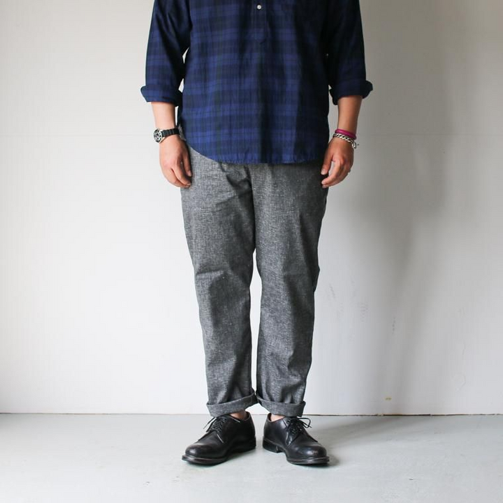 FOB factory エフオービーファクトリー F0488 EASY PANTS チャコール