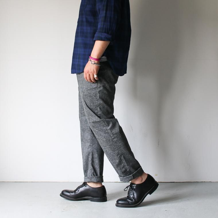 FOB factory エフオービーファクトリー F0488 EASY PANTS チャコール