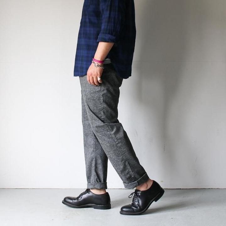 FOB factory エフオービーファクトリー F0488 EASY PANTS チャコール