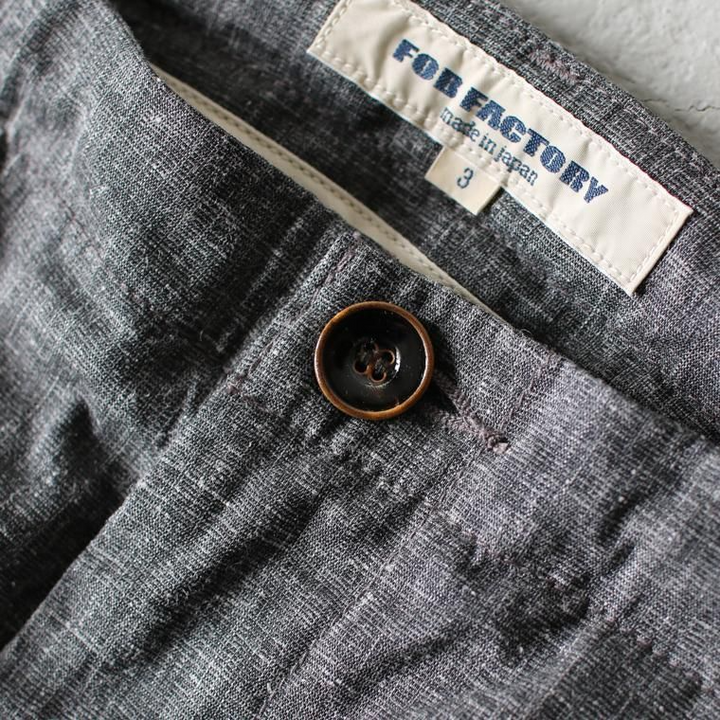 FOB factory エフオービーファクトリー F0488 EASY PANTS チャコール