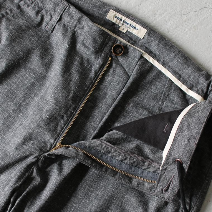 FOB factory エフオービーファクトリー F0488 EASY PANTS チャコール