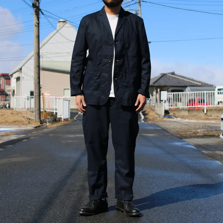 FOB factory F0488 easy pants Navy