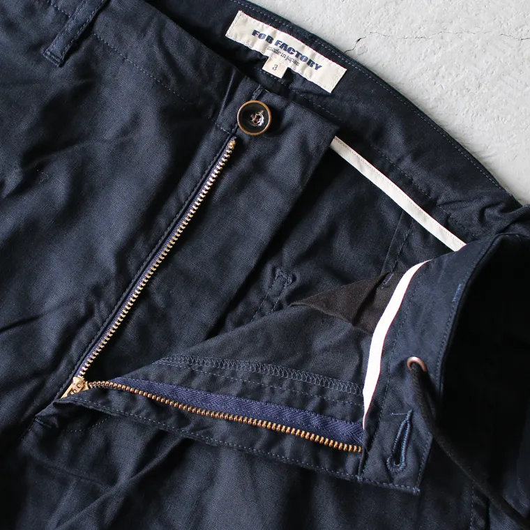 FOB factory F0488 easy pants Navy