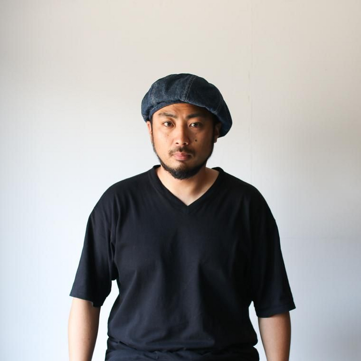 HIGHER ハイアー  SELVEDGE DENIM WIDE BERET ユーズド加工 HT21014