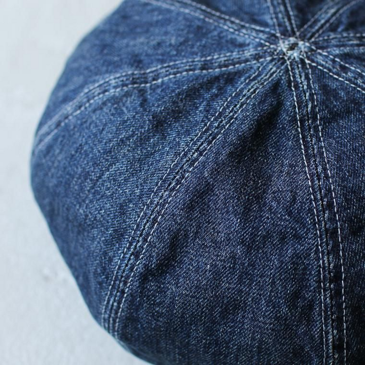 HIGHER ハイアー  SELVEDGE DENIM WIDE BERET ユーズド加工 HT21014