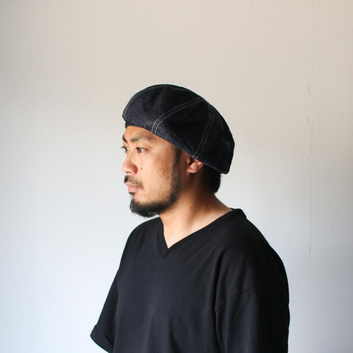 HIGHER ハイアー  SELVEDGE DENIM WIDE BERET HT21014