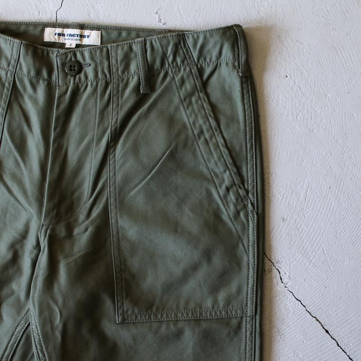 FOB factory エフオービーファクトリー F0431 BAKER PANTS Olive