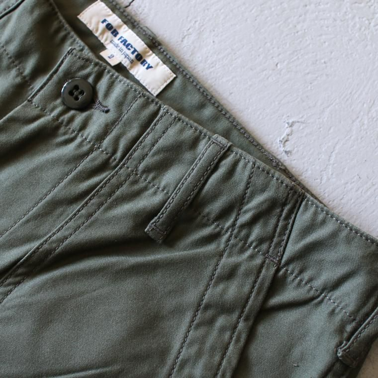 FOB factory エフオービーファクトリー F0431 BAKER PANTS Olive