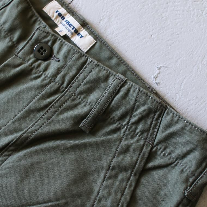 FOB factory エフオービーファクトリー F0431 BAKER PANTS Olive