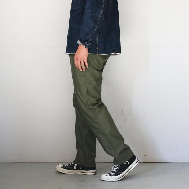 FOB factory エフオービーファクトリー F0431 BAKER PANTS Olive