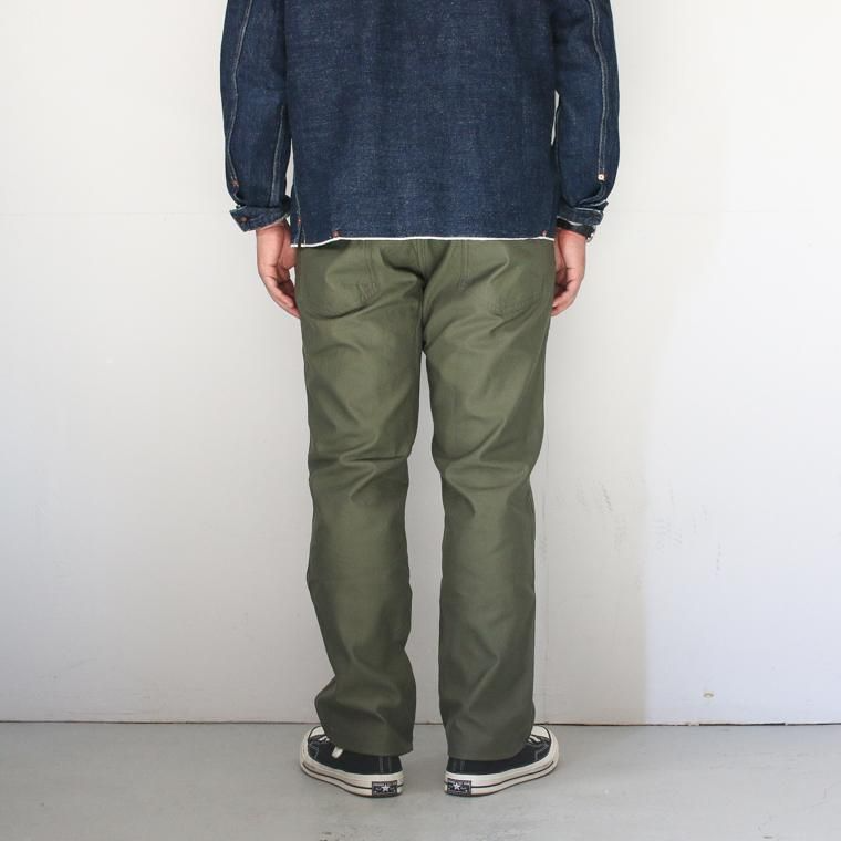 FOB factory エフオービーファクトリー F0431 BAKER PANTS Olive