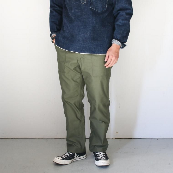 FOB factory エフオービーファクトリー F0431 BAKER PANTS Olive