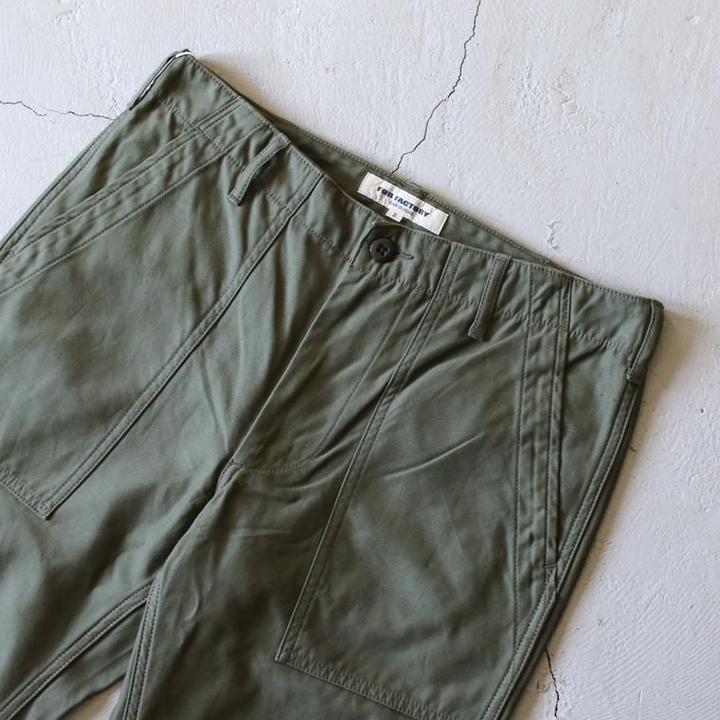 FOB factory エフオービーファクトリー F0431 BAKER PANTS Olive
