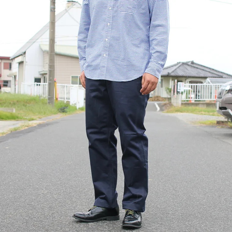 FOB factory エフオービーファクトリー F0514 NARROW U.S TROUSER Navy