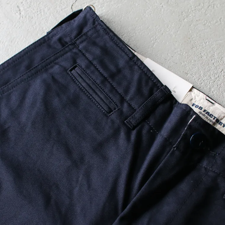 FOB factory エフオービーファクトリー F0514 NARROW U.S TROUSER Navy